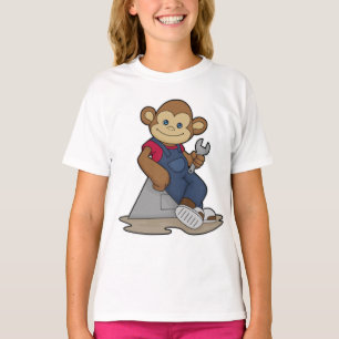 Affe als Mechanik mit Schlüssel T-Shirt