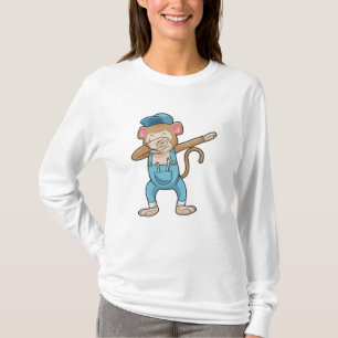 Affe als Mechaniker beim Hip Hop Dance Dab T-Shirt