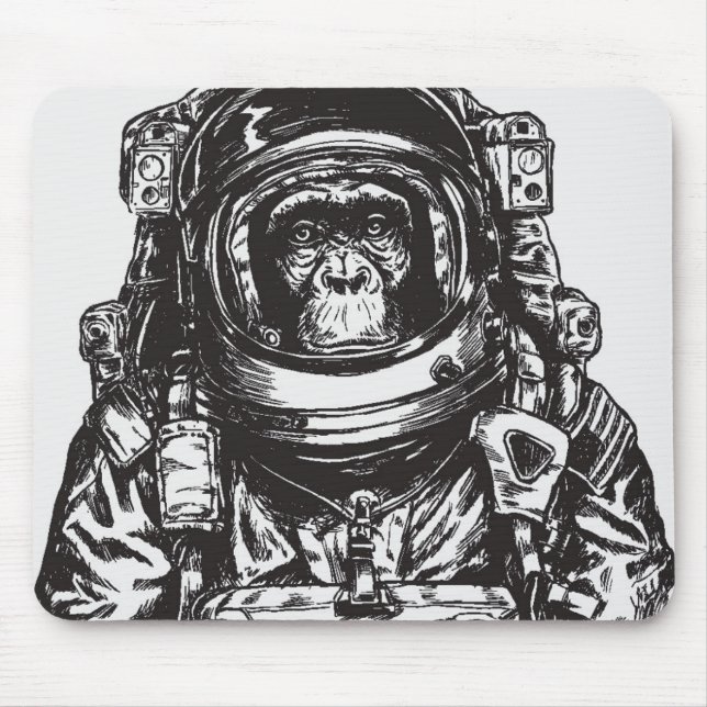 Affe-Astronaut Mousepad (Vorne)