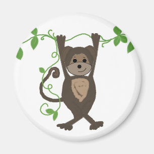 Affe auf den Reben Magnet