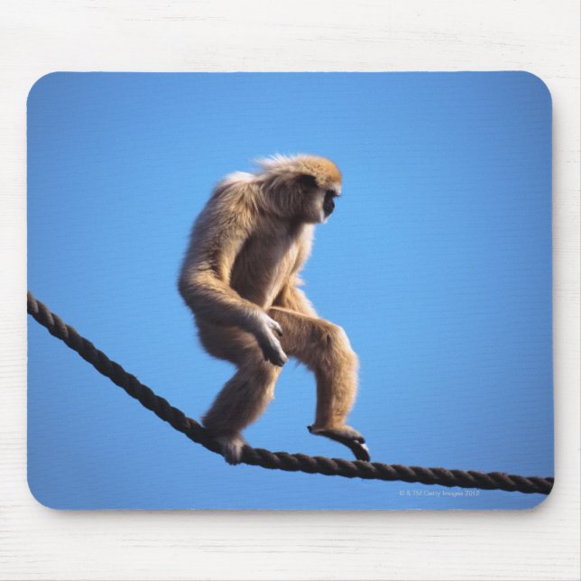 Affe auf Seil Mousepad (Vorne)