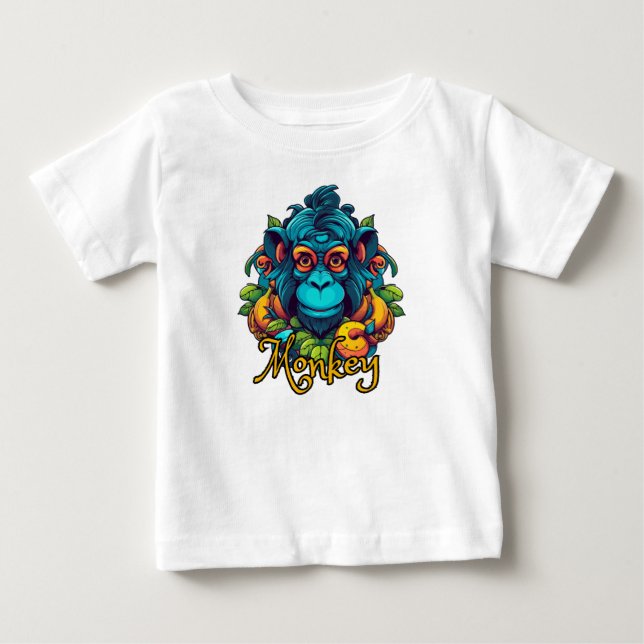 Affe Baby T-shirt (Vorderseite)