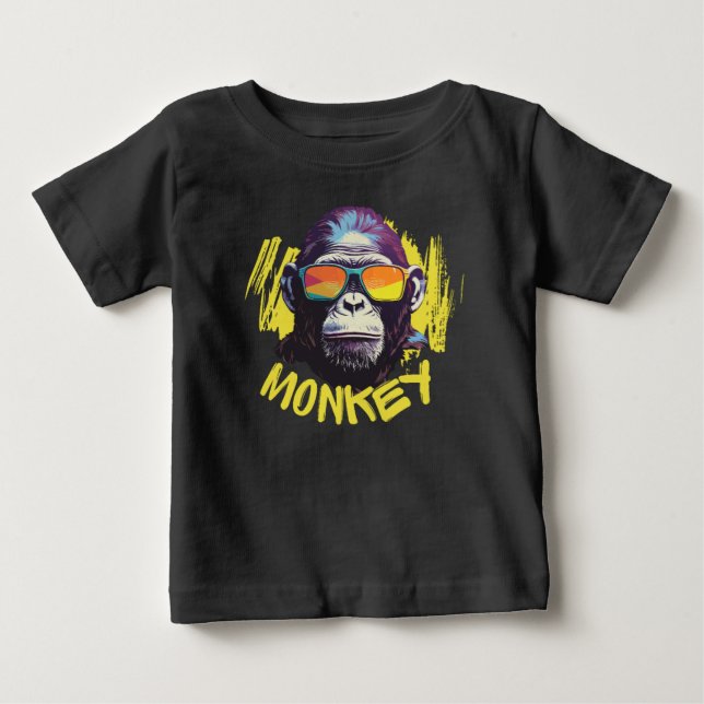Affe Baby T-shirt (Vorderseite)