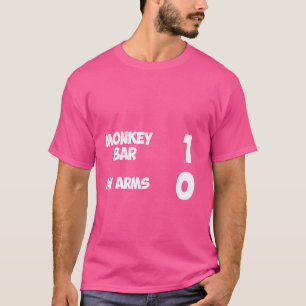 Affe Bar 1 meine Waffen 0 Spaß mit gebrochenem Arm T-Shirt