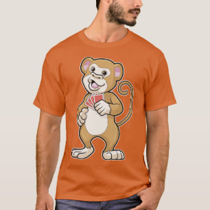 Affe bei Karten 2 T-Shirt
