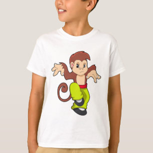 Affe bei Martial Arts Kungfu T-Shirt