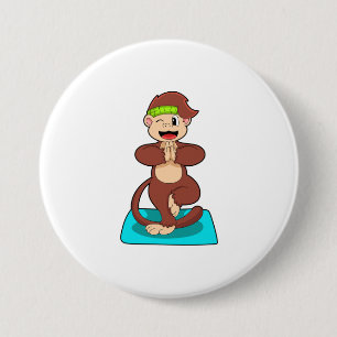 Affe bei Yoga Stehend Button