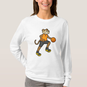 Affe beim Basketball Sport T-Shirt