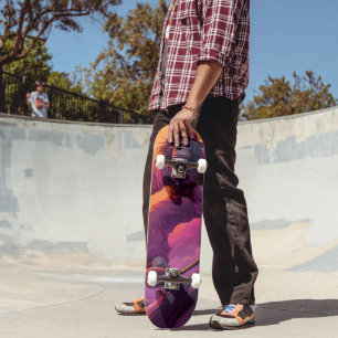Affe beim Skateboardfahren Skateboard