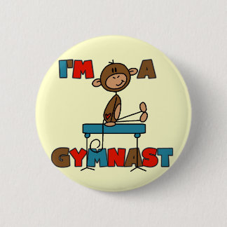 Affe bin ich ein Gymnast-T - Shirts und Geschenke Button