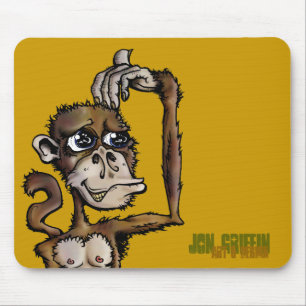 Affe Bizness-JGAD, Jon Greif, Kunst u. Entwurf Mousepad