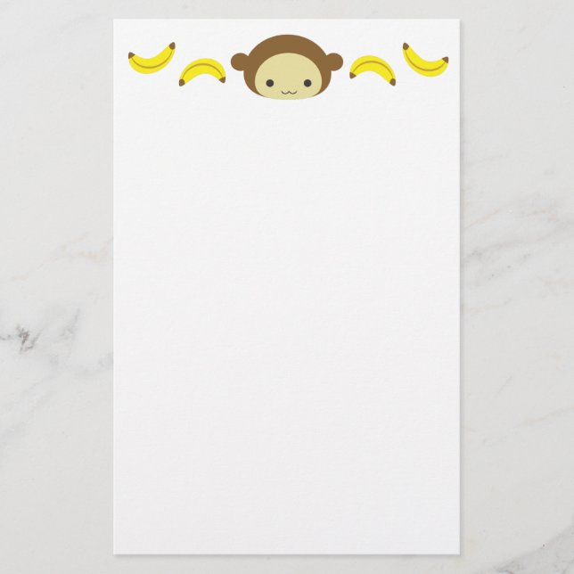 Affe Briefpapier (Vorderseite)