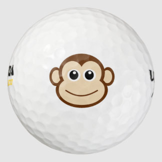Affe Cartoon Golfball