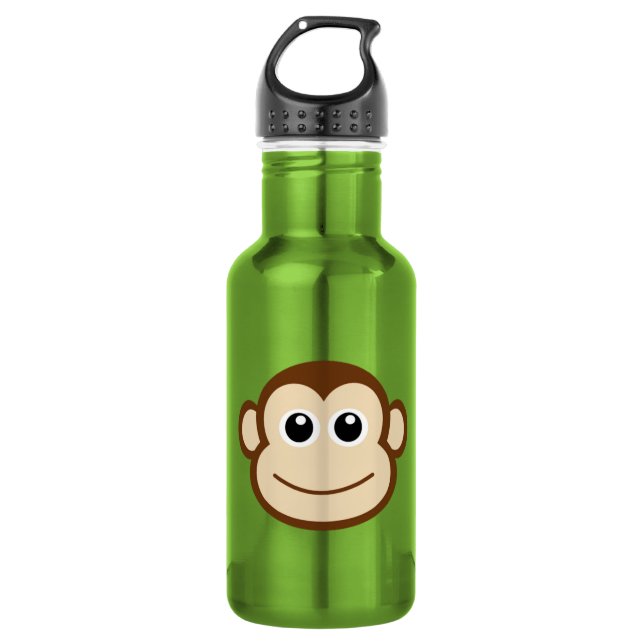 Affe-Cartoon Trinkflasche (Vorderseite)