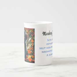 Affe - Chinesisch Prozellantasse