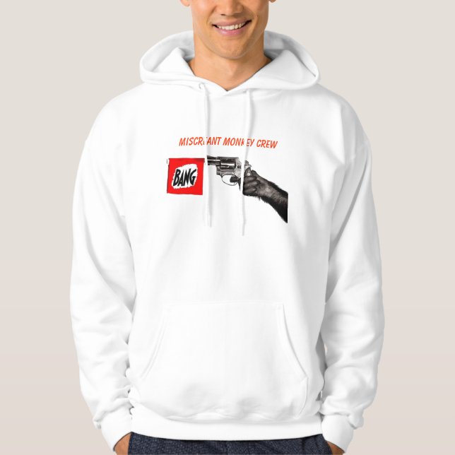 Affe-CrewHoodie Hoodie (Vorderseite)