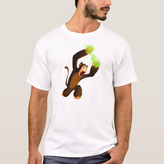 Affe, der Gift Poo umschlingt T-Shirt (Vorderseite)