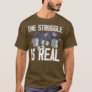 Affe Der Kampf ist ein echtes Schwergewichtstramm T-Shirt