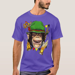 Affe Deutschland Oktoberfest Party Bierfest Mensch T-Shirt