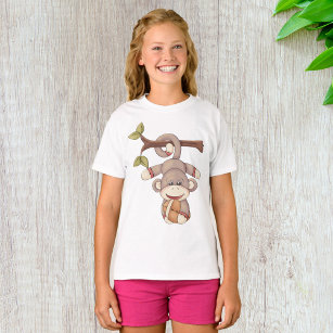 Affe, die einen Fußball hält T-Shirt