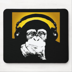 Affe DJ-Mausunterlage Mousepad