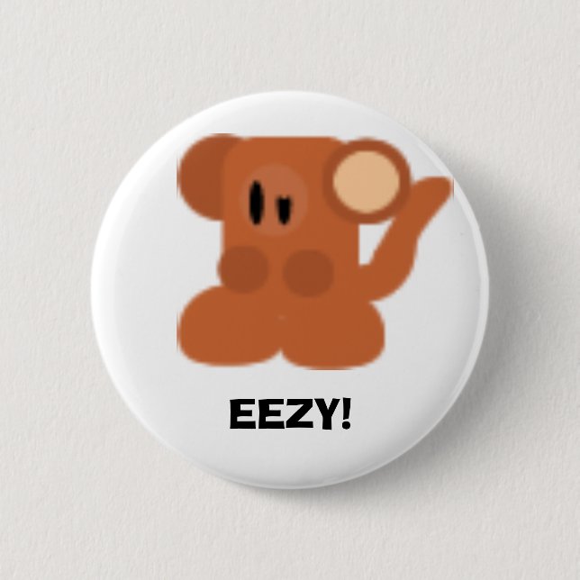 Affe, EEZY! Button (Vorderseite)