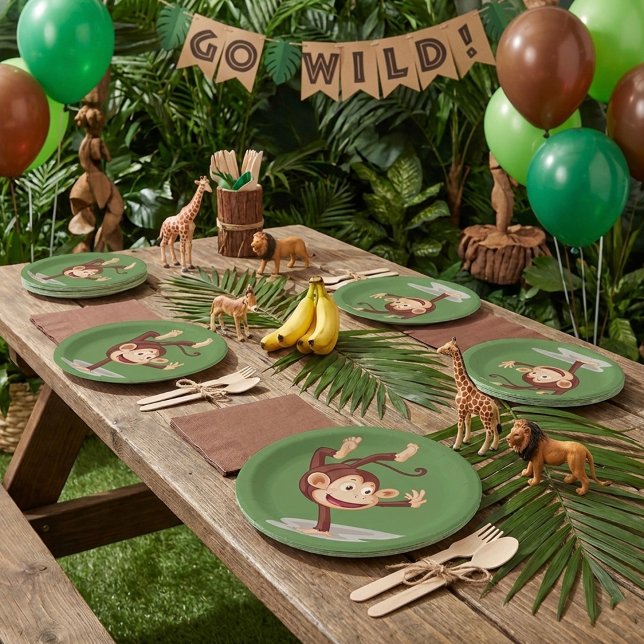 Affe-einerseits PapierTeller (Von Creator hochgeladen)