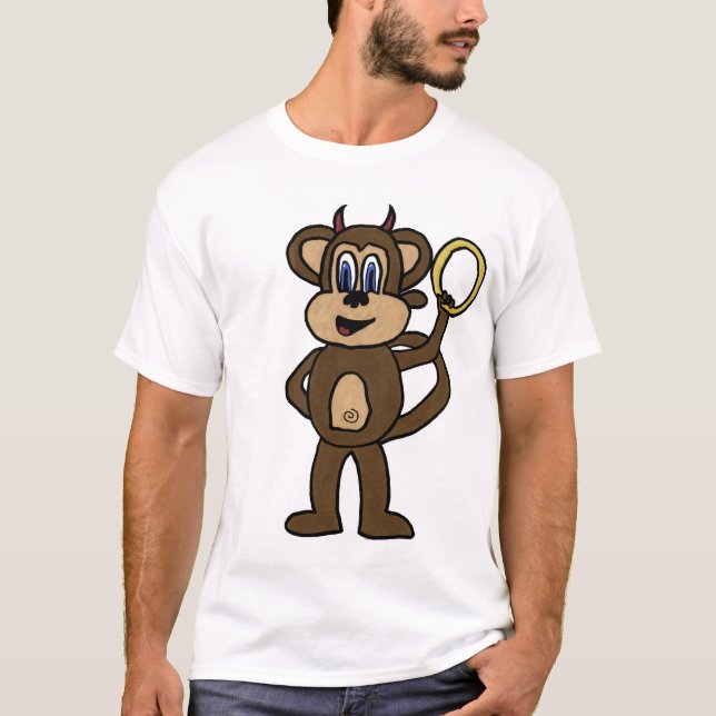 Affe-Engel/Teufel? T-Shirt (Vorderseite)