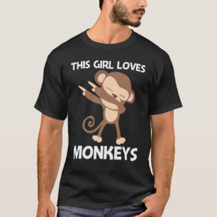 Affe für Mädchen Mama Ape Zoo Wildtier 1 T-Shirt