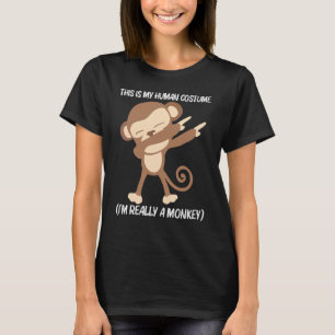 Affe für Männer Frauen Menschenaffe Zoo Wildtier T-Shirt