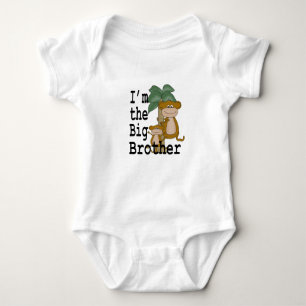 Affe-großer Bruder Baby Strampler