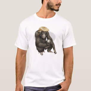 Affe hält die T-Shirt