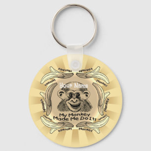 Affe hat mich dazu gebracht schlüsselanhänger