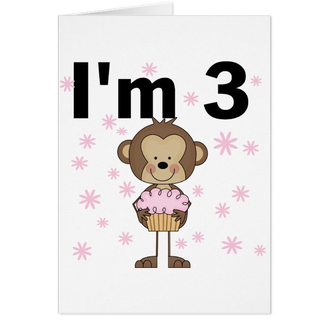 Affe I m 3 Birthday Tshirts and Gifts (Vorne)