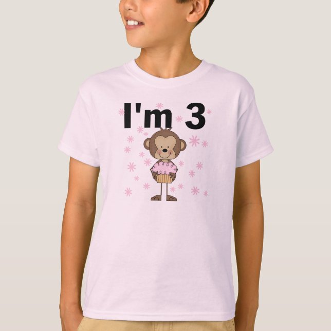 Affe I m 3 Birthday Tshirts and Gifts (Vorderseite)