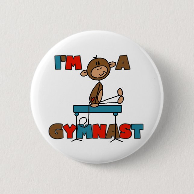 Affe, ich bin ein Turner Button (Vorderseite)