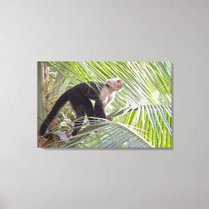Affe im Bambusdschungel-Foto Leinwanddruck