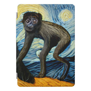 Affe im Van-Gogh-Stil für iPad Hüllen & Covers