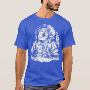 Affe im Weltraum Anzug Funny Astronaut T-Shirt