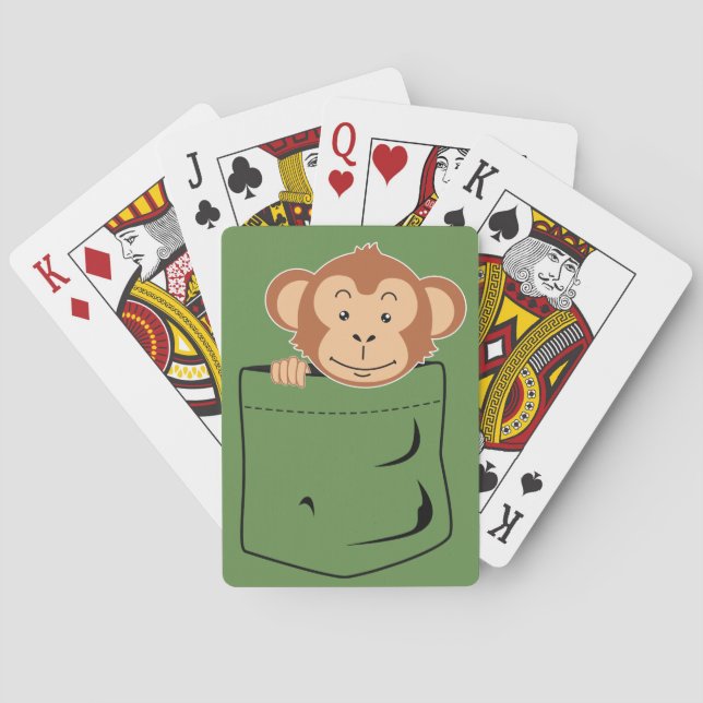 Affe in der Tasche Spielkarten (Rückseite)