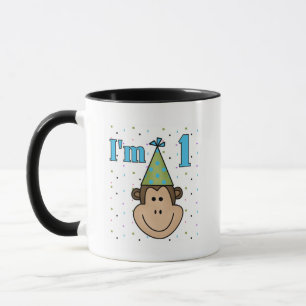 Affe in Party Hat 1st Birthday Tshirts Tasse