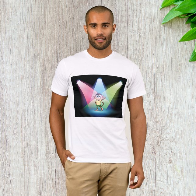 Affe in Spotlights Mens T - Shirt (Von Creator hochgeladen)