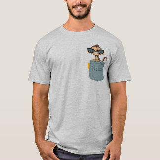 Affe in Taschen T-Shirt