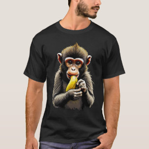 Affe isst Banane T-Shirt