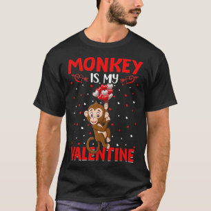 Affe ist meine Valentinhörnchen Liebe Monkey Valen T-Shirt
