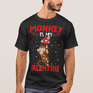 Affe ist meine Valentinhörnchen Liebe Monkey Valen T-Shirt