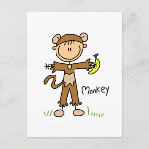 Affe kleiden oben T - Shirts und Geschenke Postkarte
