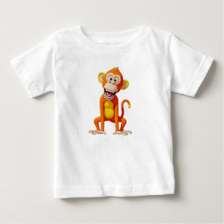 Affe lacht auf weißem Hintergrund Baby T-shirt