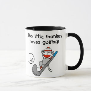 Affe-Liebe-Golf spielen Tasse