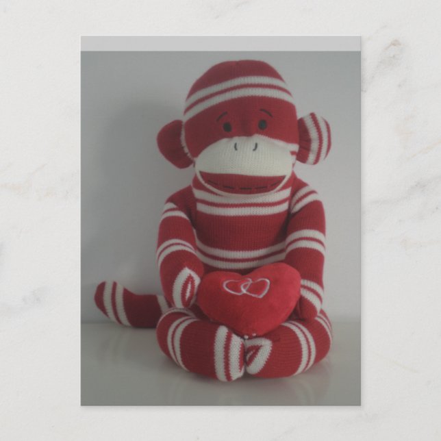 Affe Liebe Postkarte (Vorderseite)